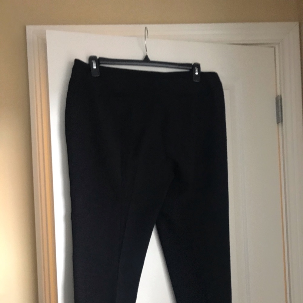 Halogen brand- textured straight leg pants.